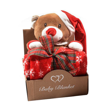 Coperta con orsetto natalizio per decorazioni ambienti