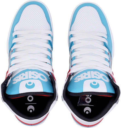 OSIRIS-Scarpe-Skate-Uomo-Clone-White/red/cyan-da-uomo