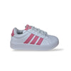 Sneakers Ragazza Adidas Grand Court 3.0 HP3528 – Bianco e Rosa con Laccio | Stile Tennis Classico per Ogni Look Quotidiano