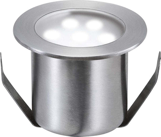 Osram-Paulmann-98869-Faretto-Professionale-da-Pavimento-EBL,-Rotondo,-IP65,-4-x-0,6-W,-44-mm,-in-Acciaio-Inox