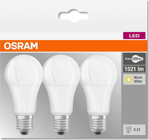 Osram-set-3-Lampada-LED-E27-13-W-Luce-Calda