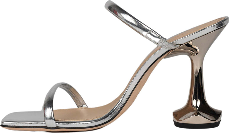 OTTANGE-Lotus-heel-shoe-in-silver-da-donna