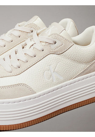 calvin klein Sneakers BOLD FLATF LOW LACE TUMB LTH da donna
