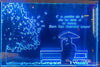 OUADRO IN PLEXIGLASS REGALO FESTA AMORE SAN VALENTIN PERSONALIZZATA LUCE LED RGB