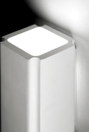 OUTLET-Applique-gesso-Sforzin-SICYON-T202-G9-LED-biemissione-lampada-parete