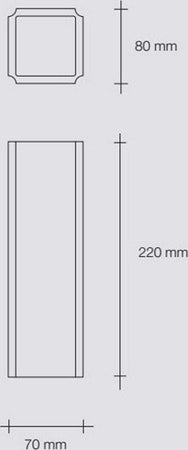 OUTLET-Applique-gesso-Sforzin-SICYON-T202-G9-LED-biemissione-lampada-parete