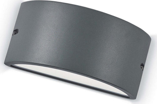 OUTLET-Applique-Ideal-Lux-REX-2-AP1-092423-E27-LED-IP44-alluminio-lampada-parete