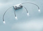 OUTLET-Applique-IL-PIOGGIA-4-G4-metallo-cromo-lampada-parete-moderno-interno