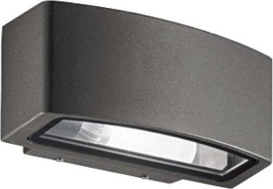 OUTLET-Applique-moderno-Ideal-Lux-GES701-E27-LED-IP54-metallo-lampada-parete