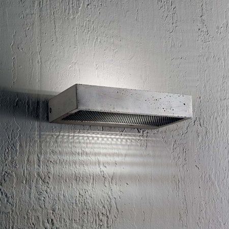 OUTLET-Applique-moderno-Ideal-Lux-HYDRA-139746-R7s-LED-cemento-lampada-parete