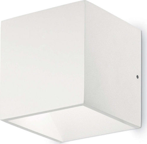 OUTLET-Applique-moderno-Ideal-Lux-RUBIK-AP1-149745-LED-IP44-biemissione-lampada-parete