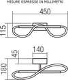 OUTLET-Applique-moderno-Redo-Group-CORRAL-01-2108-LED-alluminio-dimmerabile-lampada-parete