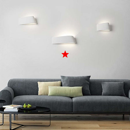 OUTLET-Applique-SF-DELFI-T224-G9-LED-45CM-gesso-lampada-parete-biemissione
