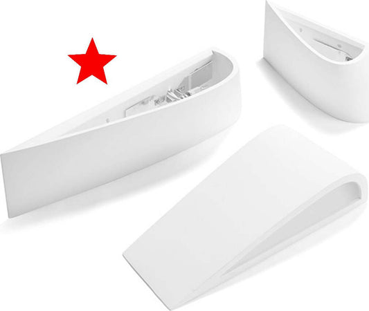 OUTLET-Applique-SF-DELFI-T224-G9-LED-45CM-gesso-lampada-parete-biemissione