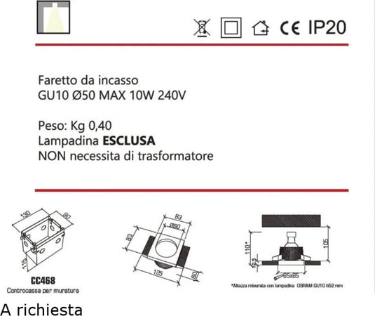 OUTLET-Faretto-gesso-Belfiore-0026-35-GU10-LED-incasso-scomparsa