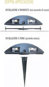 OUTLET-Lampada-terra-moderna-Sovil-illuminazione-UPPER-99109-16-LED-alluminio-segnapasso-calpestabile