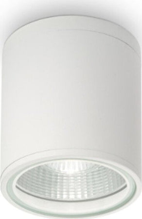OUTLET-Plafoniera-moderna-Ideal-Lux-GUN-PL1-122663-GU10-LED-IP44-alluminio-lampada-soffitto