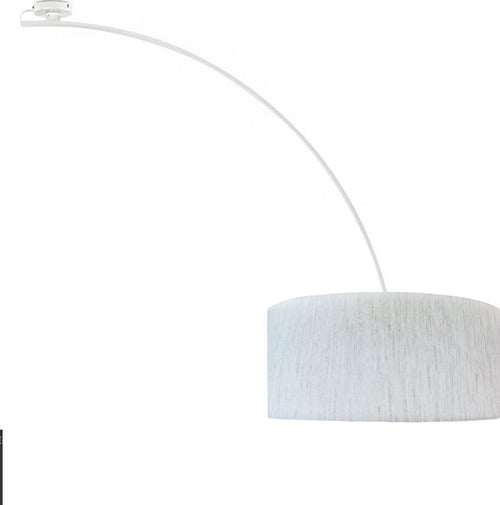 OUTLET-Plafoniera-moderna-PAN-International-ARCHER-SOS01111-LED-bianco-braccio-arco-lampada-soffitto