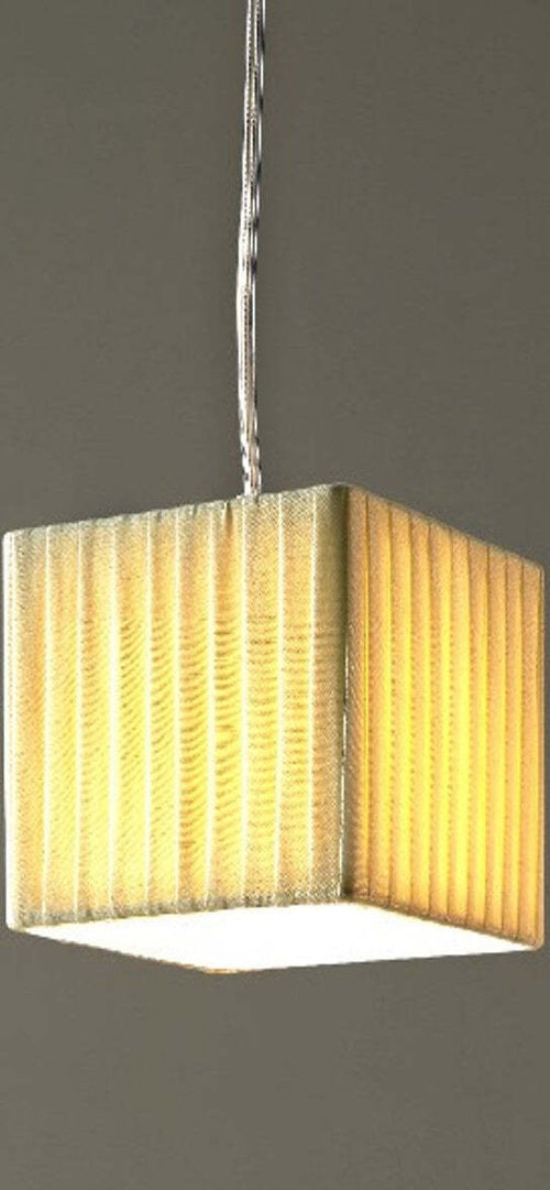 OUTLET-Sospensione-ASSO-SPASSO45-E27-LED-lampadario-quadrato-paralume-stoffa-interno