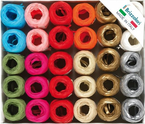 Ovine in Rafia sintetica - 5 mm x 20 mt - colori natalizi assortiti - Brizzolari - conf. 30 pezzi Casa e cucina/Decorazioni per interni/Addobbi e decorazioni per ricorrenze/Decorazioni natalizie/Fiocchi e nastri Eurocartuccia - Pavullo, Commerciovirtuoso.it