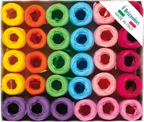 Ovine in Rafia sintetica - 5 mm x 20 mt - colori primaverili assortiti - Brizzolari - conf. 30 pezzi Casa e cucina/Decorazioni per interni/Addobbi e decorazioni per ricorrenze/Decorazioni natalizie/Fiocchi e nastri Eurocartuccia - Pavullo, Commerciovirtuoso.it