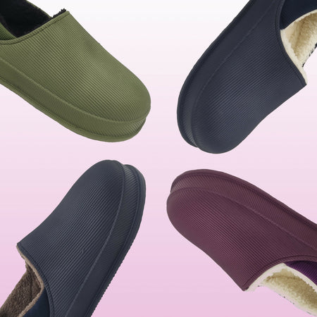 Amix Diamond Le Originali Dasoft Fantastiche Ciabatte Invernali Uomo e Donna, Pantofole Chiuse Con Peluche, Zoccoli con Pelliccia Interna, Memory Foam e Suola Antiscivolo, Sabot da Casa e Giardino