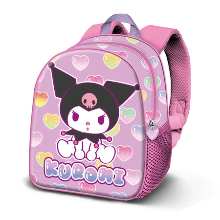 Hello Kitty Kuromi Hearts-Zainetto 3D Elite, Rosa