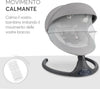 KIKKABOO Sdraietta Neonati Elettrica CODIE - Dondolo Elettrico per Neonati con Bluetooth, 5 Velocità, Schienale Regolabile, 10 Melodie, Fino a 9 kg, colore LIGHT GREY - GRIGIO CHIARO - con Telecomando - rilassante, calmante