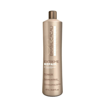 Cadiveu brasil cacau extreme repair conditioner 1000 ml, ristrutturante per capelli danneggiati