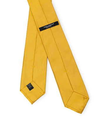 Dolce & Gabbana Cravatta oro in seta da uomo