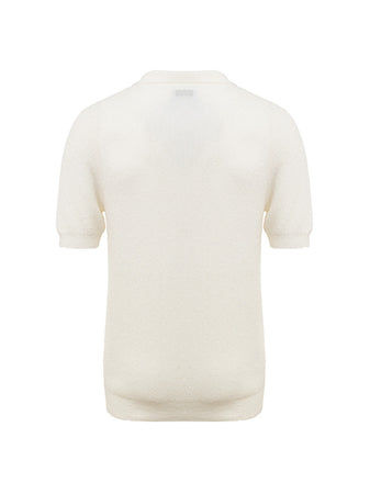 Gran Sasso Polo Knitwear in Bianco da uomo