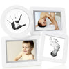 Cornice da tavolo collage con impronte Pearhead - Bianco
