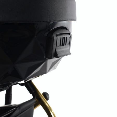 Diamond Fluo V2 2 in 1 Pelle Nero Navicella Nera Telaio Oro Giallo