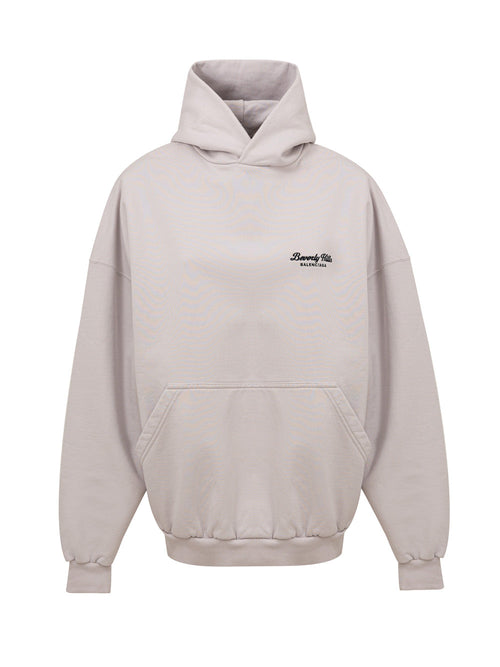 Balenciaga Felpa Unisex Oversize con Cappuccio 'Beverly Hills' da uomo