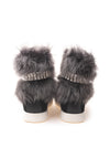 Giuseppe Zanotti Sneaker nera con Pelliccia e Cristalli da donna