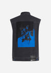 KARL LAGERFELD GILET KLJ RELAXED DENIM VEST PRINT da uomo