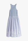 Tommy Hilfiger Abito BRODERIE ANGLAISE N/S LONG DRESS da donna