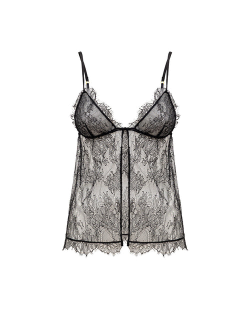 Tom Ford Top in Pizzo Nero da donna