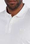 calvin klein POLO SMOOTH COTTON LOGO PLACKED POLO da uomo