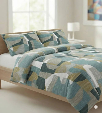 Completo Lenzuola Tessitura Randi Atelier 40 Matrimoniale Percalle di Cotone