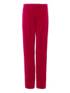 Tom Ford Pantalone Smoking in Ciniglia Fucsia con Banda in Raso da donna
