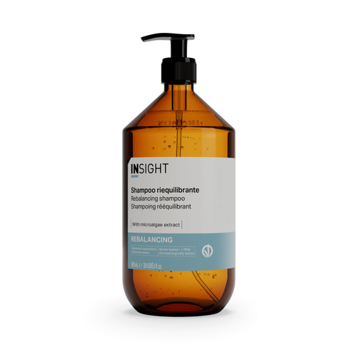 Insight rebalancing Shampoo Riequilibrante 900 Ml, Per Detergere Efficacemente, Riequilibrando La Cute E Regolando L'eccessiva Produzione Di Sebo