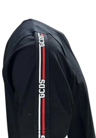 GCDS T-SHIRT SIDE LOGO TAPE STRETCH T-SHIRT da uomo