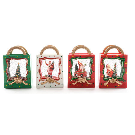 Borsetta in plastica con luci a batteria per decorazioni natalizie