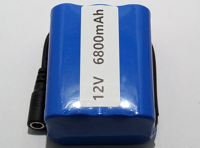 PACCO BATTERIA LITIO 12V 6800MAH 6 CELLE ALTA QUALITA' CON BMS RICARICABILE CCTV CAM BIKE SPORT TRAPANO