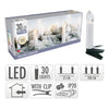 Ghirlanda con candele luce LED con clip per decorazioni natalizie