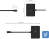 PACK 10 PER Usb Type-C Hub 4 USB 3.0 ricarica uscita Vga Full Hd Macbook Pro Samsung Lenovo Dell Huawei - RIVENDITORE