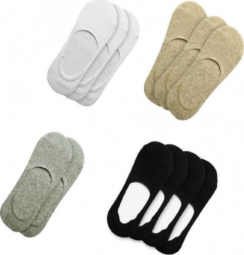 Pack-12-Paia-Di-Calzini-Donna-Tg.-38-40-Con-Striscia-Di-Silicone-Antiscivolo