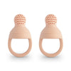 Set 2 Pz Succhietto Mangiafrutta Mushie Silicone
