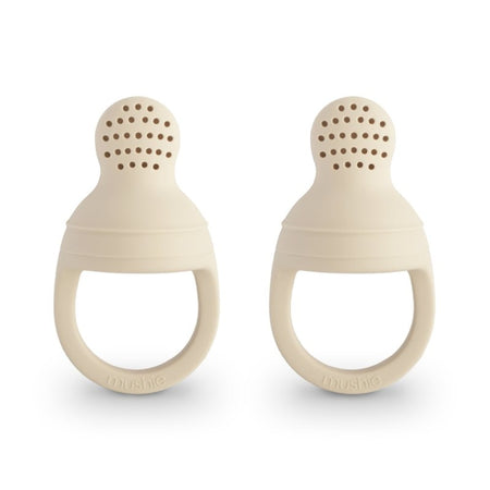 Set 2 Pz Succhietto Mangiafrutta Mushie Silicone